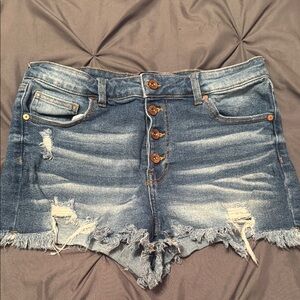 Denim Distressed Women's Shorts
